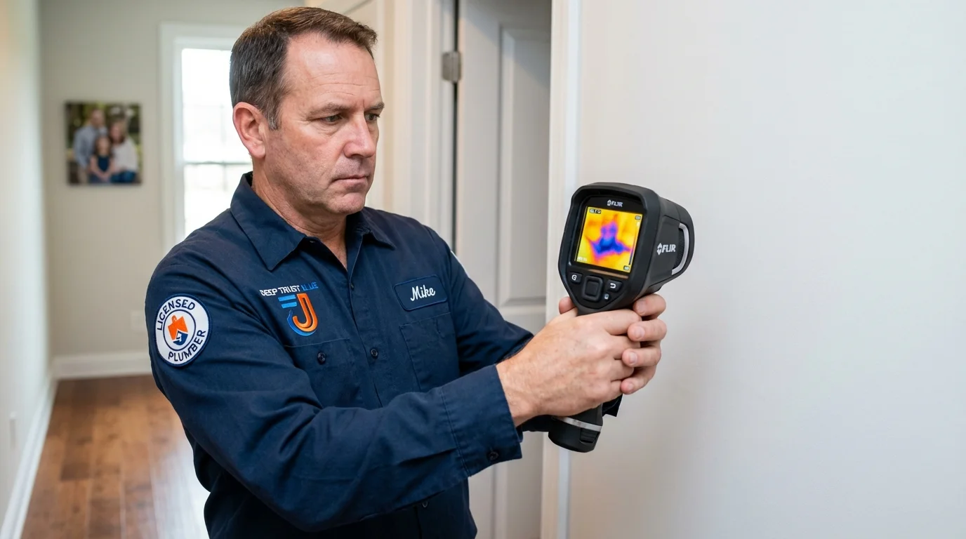 Thermal imaging leak detection by Johns Plumbing LLC in Celina